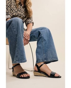 Long Tall Sally Rope Wedge Sandals - Blue