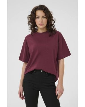Kaffe Katomina Relaxed Short Sleeve T-Shirt - Purple