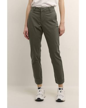 Kaffe Mette Cropped Trousers - Green