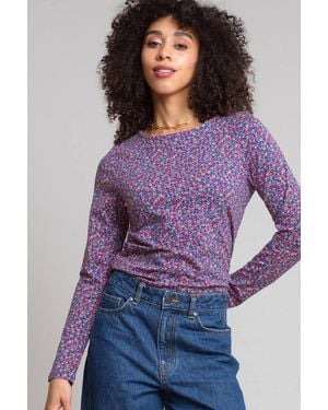 Kite Berry Ditsy Tarrant Jersey T-Shirt - Purple
