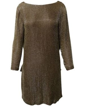Tom Ford Preloved Draped Backless Dress - Natural