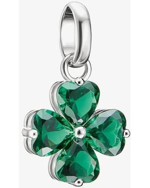 Thomas Sabo Charm Club Connect Four Leaf Clover Charm Cc1326-699-6 - Green