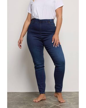 Yours Bum Shaper Jeggings - Blue