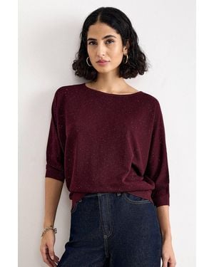 Phase Eight Sequin Cristine Knit - Purple