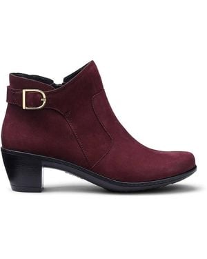 Hotter 'Madison' Ankle Boots - Purple