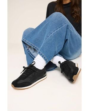 Yours Quilted Trainers - Blue