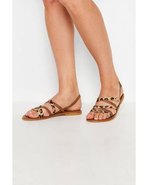 Long Tall Sally Cross Over Sandals - White