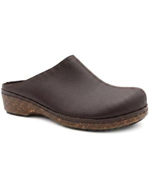 Pavers Summer Slip On Clogs - Brown