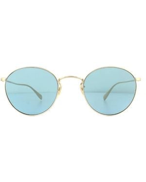 Oliver Peoples Round Cobalto Sunglasses - Blue