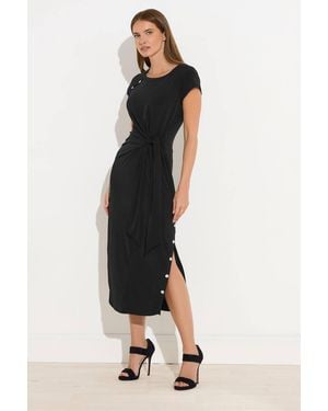 Star by Julien MacDonald Popper Detail Midi Dress - Black