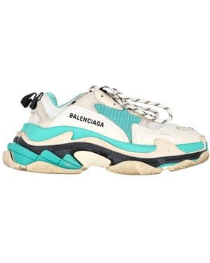 Balenciaga Preloved Triple S Trainers - Blue