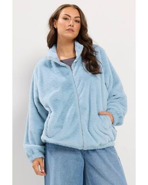 Yours Funnel Neck Fleece - Blue