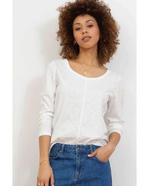 Kite Sandford Slub Jersey Top Ecru - White
