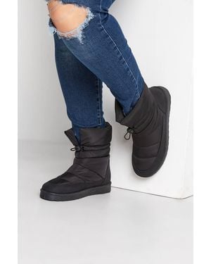 Yours Wide & Extra Wide Fit Snow Boots - Blue
