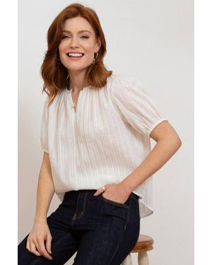 Kite Tincleton Jacquard Stripe Blouse - White