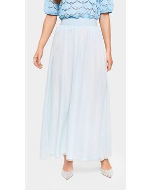 Saint Tropez Coralsz Elasticated Waist Maxi Skirt - Blue