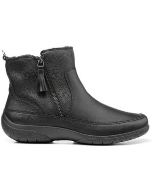 Hotter Wide Fit 'Vail' Ankle Boots - Black