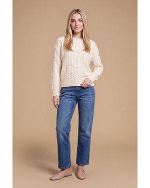 Dorothy Perkins Cable Knit Diamante Jumper - Blue
