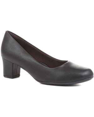 Pavers Heeled Court Shoes - Grey
