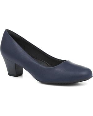 Pavers Heeled Court Shoes - Blue