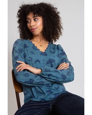 Kite Fortune Spetisbury Jersey Top - Blue