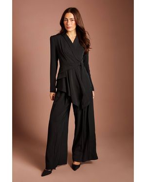 Coast Pleated Front Crepe Trouser - Blue