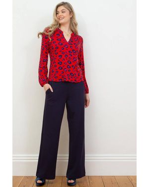 Kite Athelhampton Wide Leg Jersey Trousers - Red