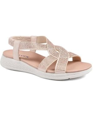 Pavers Stretch Fit Embellished Daily Sandals - Pink