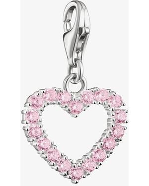 Thomas Sabo Charm Club Tokyo Crush Heart Charm 2241-051-9 - Pink