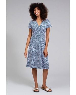 Kite Cheselbourne Jersey Dress Little Blossom - Blue