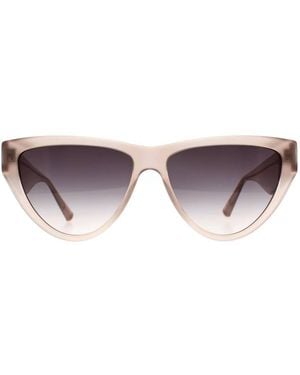 Ted Baker Cat Eye Sunglass Frosted Gradient Tb1665 Raella - Brown