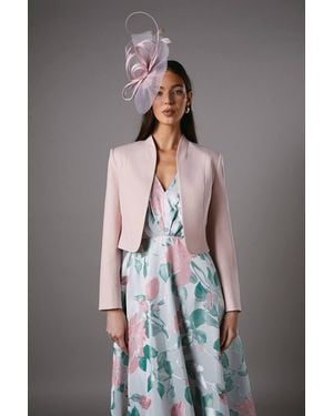 Coast Bow Back Long Sleeve Jacket - Grey