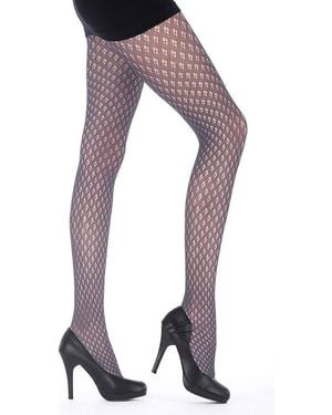 Pretty Polly Fashion Tights Dot Diamond Carbon Triple Pack - Purple