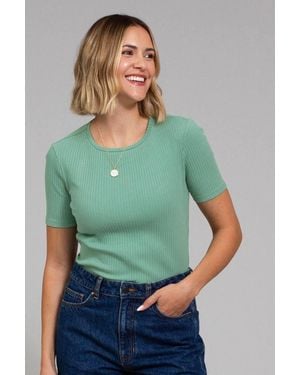 Kite Portesham Ribbed T-Shirt Sage - Green