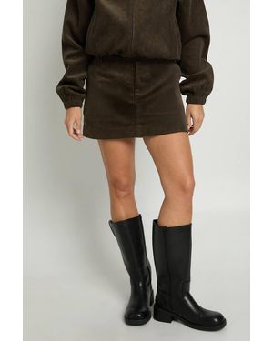 Nasty Gal Corduroy Mini Skirt - Black