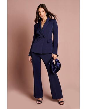 Coast Tailored Crepe Trouser - Blue