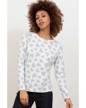Kite Tarrant Jersey Top Love You - White