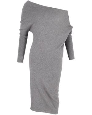 Tom Ford Preloved Off-Shoulder Dress - Grey