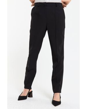 Liquorish Slim Fit Tailored Trousers - Black