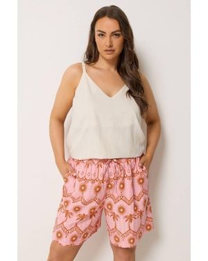 Yours Textured Woven Shorts