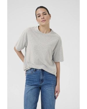 Kaffe Katomina Relaxed Short Sleeve T-Shirt - Blue