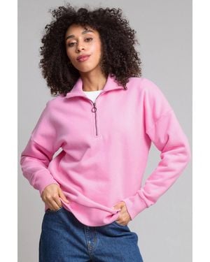 Kite Watercombe 1/4 Zip Sweatshirt - Pink