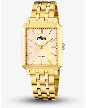 Lotus Tone Square Watch L18982 - Metallic