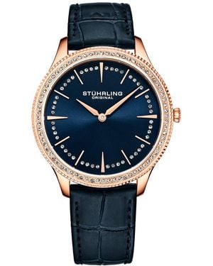 Stuhrling 3985 Quartz 38Mm Classic Watch - Metallic