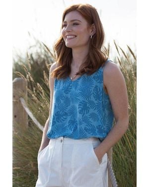 Kite Steeple Sleeveless Jersey Top - Blue