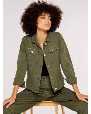Apricot Lightweight Denim Jacket - Green