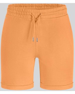 Enorsia Jersey Terry Roll Up Hem Hot Shorts - Orange