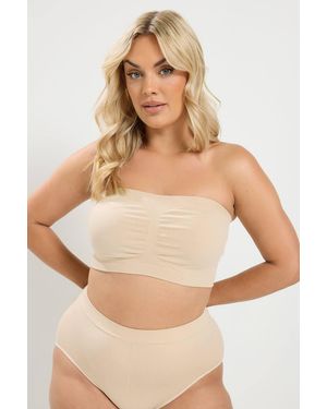 Yours 2 Pack Seamless Bandeau Bras - Natural