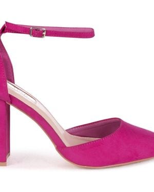 Linzi Marlie Suede Court Shoe - Pink