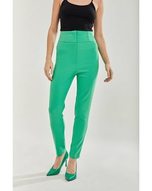 Liquorish Skinny Trousers - Green